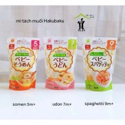  [Hakubaku] Mì udon, somen lúa mạch tách muối cho bé 5m,7m,9m+